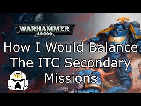 How I would Balance the ITC Secondary Missions