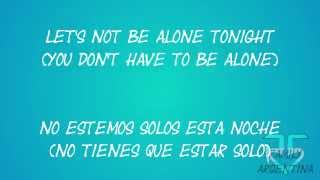 R5 - Let&#39;s not be alone tonight (letra en español)