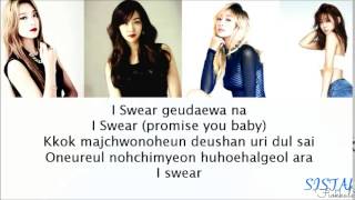 SISTAR (씨스타) - I Swear (LYRICS)