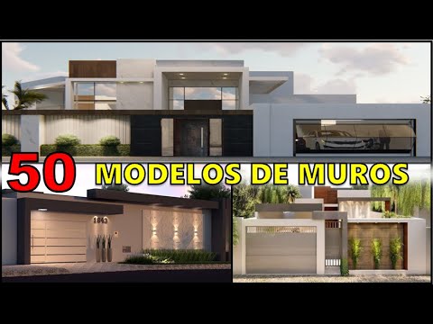 50 MODELOS DE MUROS MODERNOS I FACHADA PARA CASAS MODERNAS