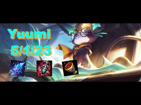 Yuumi vs Karma (SUPPORT) | KDA 5/1/23 Challenger, Patch 10.12