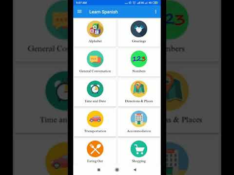 Learn Spanish Offline || Speak Spanish || Alphabet Video