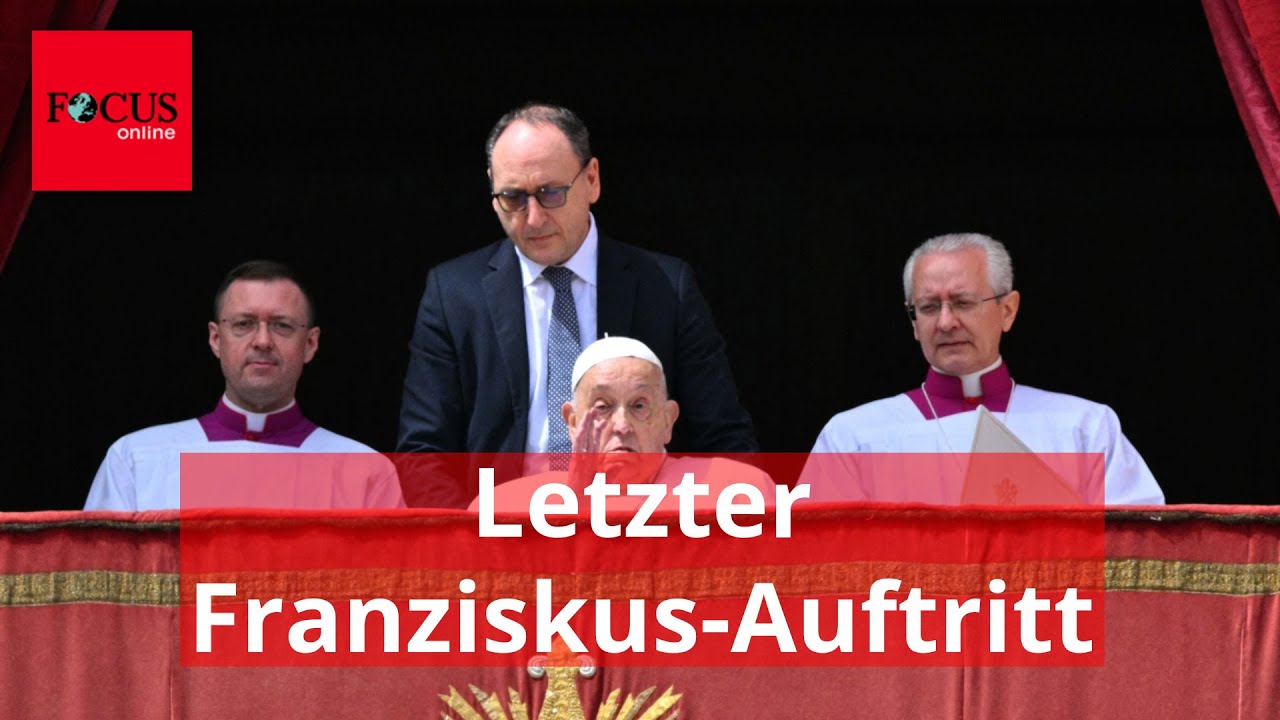 Letzter Franziskus-Auftritt: Gestern spendete er noch den "Urbi et Orbi"-Segen