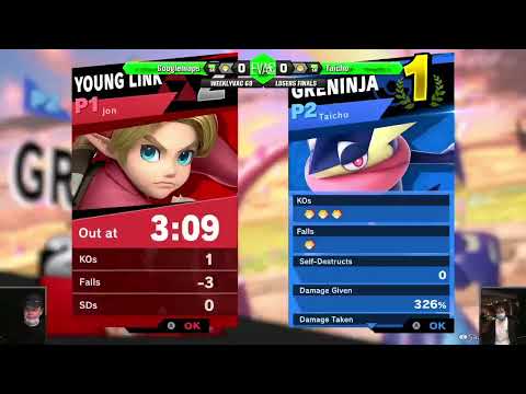 Weeklyvac 69 - SSBU - Taicho (Greninja) vs GoogleMaps (Young Link)