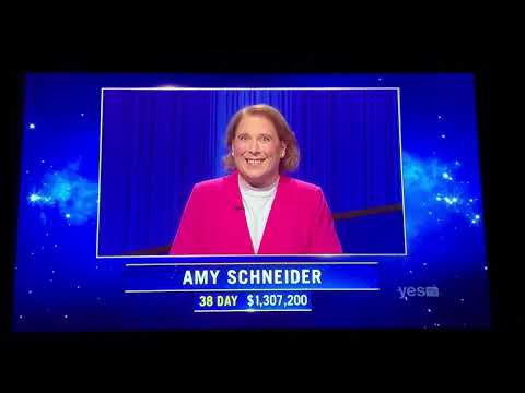 Jeopardy, intro - Amy Schneider DAY 39 (1/24/22)