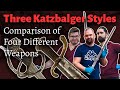 Katzbalger Styles Comparison Of Three Different Swords And A Dagger