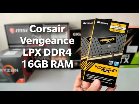 Corsair vengeance lpx ram 16gb ddr4 ram 3200mhz desktop memo...