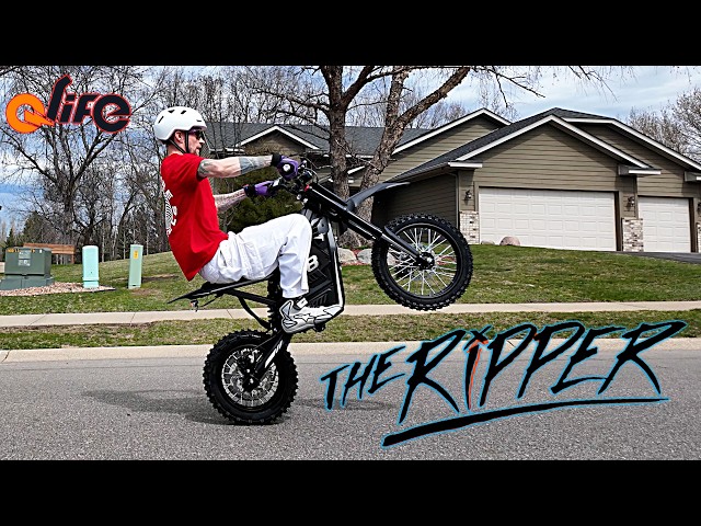 Qlife Vela E8 Electric Dirt Bike (FULL SEND) REVIEW! This is the best Pit Bike I have ever tested!
