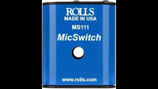 Video thumbnail for Rolls Mic Switch On/Off, Original Version (MS111) #audio #audiosolutions #dj #band #sound by Joey Kaleniecki