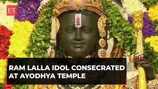 Ram Lalla idol consecrated at Ayodhya temple PM Mo