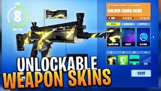 free weapon skin customization coming with the season 4 battle pass - fortnite season four battle pass