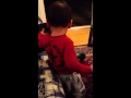 Noah dancing at daddy's friend's house