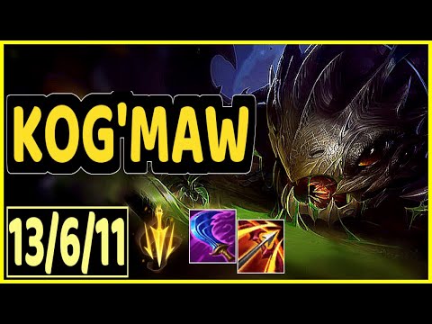 KOG'MAW VS ASHE - 13/6/11 KDA ADC GAMEPLAY DIAMOND I