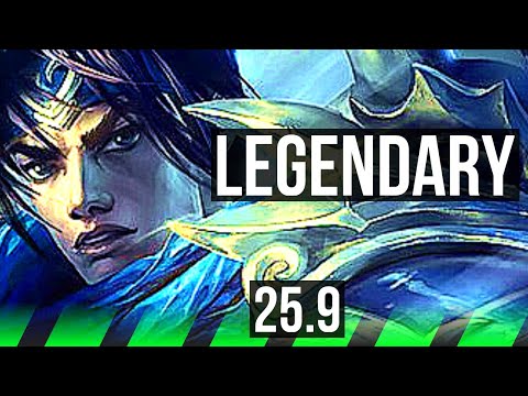 XIN ZHAO vs NAAFIRI (JGL) | 8/1/8, Legendary | EUW Challenger | 25.9