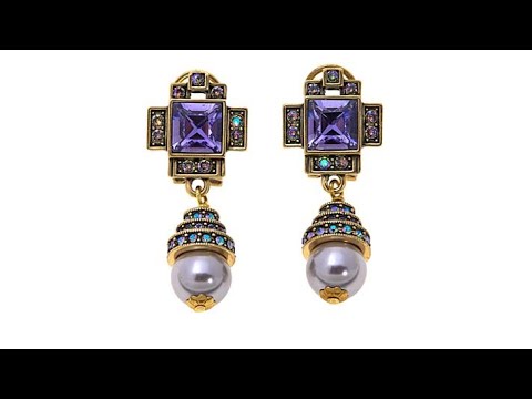 Heidi Daus "Orient Express" CrystalAccented Drop Earrings