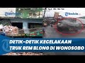 Rekaman CCTV Detik Detik Kecelakaan Di Pasar Kretek Wonosobo Truk Rem Blong Tabrak Deretan Ruko