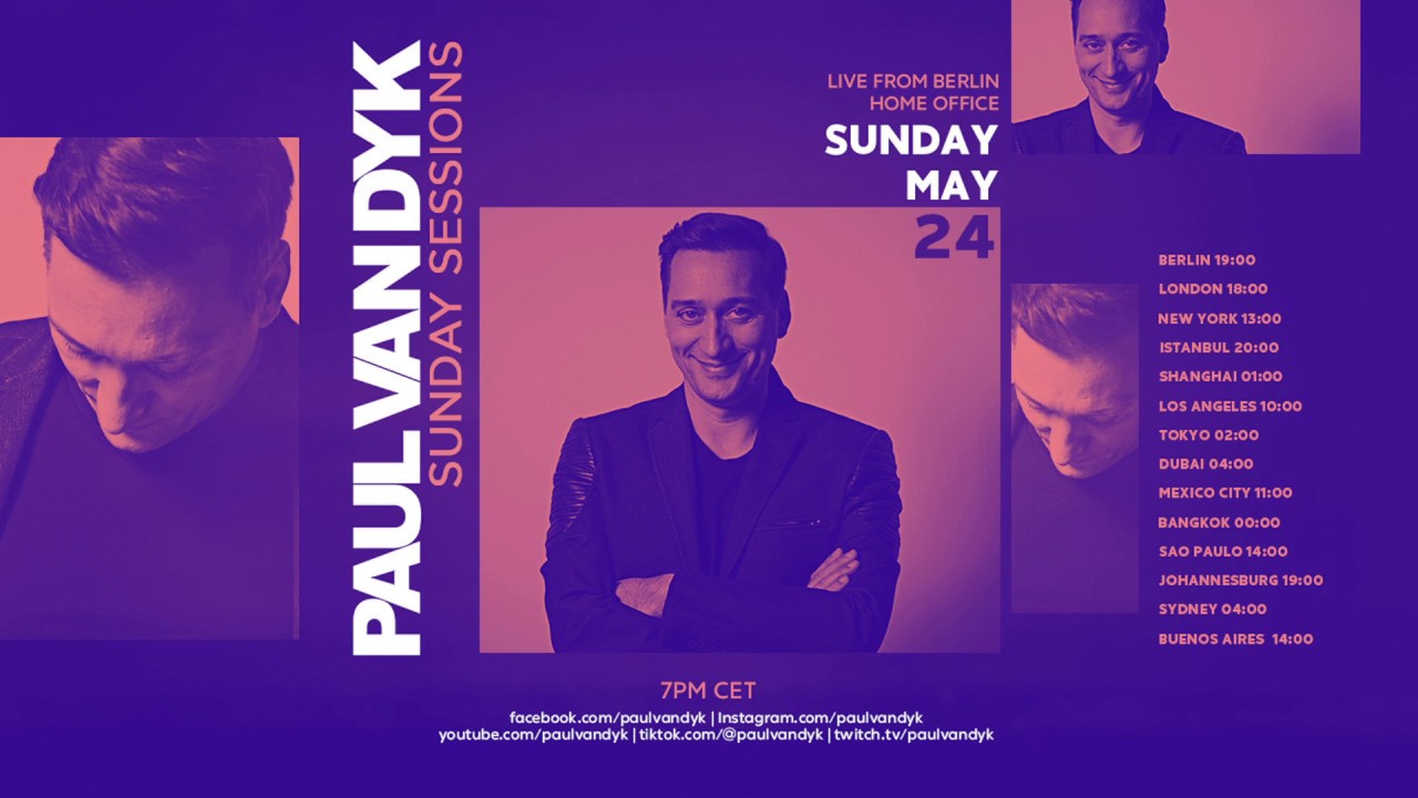 Paul van Dyk Live Sunday Sessions 11 2020 Live Dj