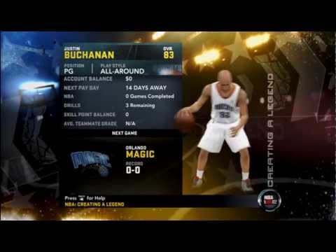 How to Put A Created Player into Creating A Legend Mode NBA 2K12