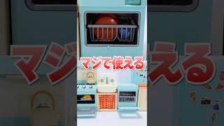 マジで水が出る！焼ける！洗える！ミニブランズ キッチンのミニチュアが超ハイテクマシーンすぎた🔥 #Shorts #minibrands #miniature #resin