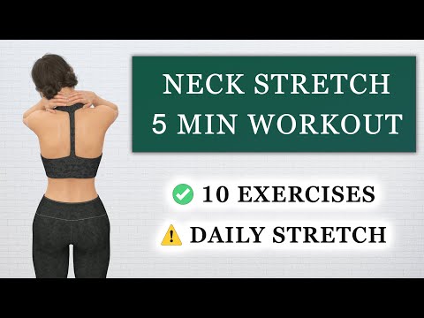 5 min. NECK EXERCISES Stretch & Relieve | 10 best exercises for Neck Pain Relief