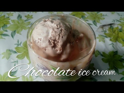 Simple and delicious chocolate ice cream / Homemade chocolate ice cream recipe /