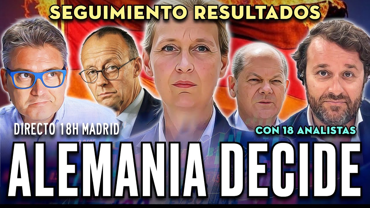 🔴 🇩🇪 DIRECTO - Seguimiento ELECCIONES de ALEMANIA: ¿MARCARÁ el FUTURO inmediato de EUROPA?