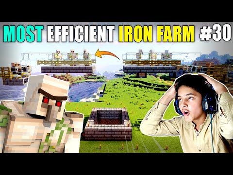 HS Gaming - I MADE MOST EFFICIENT IRON FARM IN MINECRAFT | MINECRAFT SURVIVAL GAMEPLAY#30 | HS GAMING