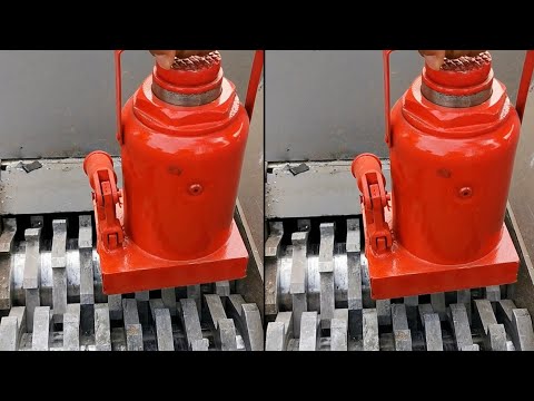 The strongest shredder challenges the hardest jack, and the result is as expected!