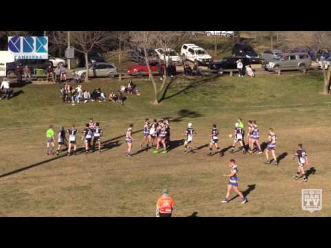2017 Canberra RL Round 12 1st Grade Highlights - Yass Magpies Vs. Woden Valley Rams