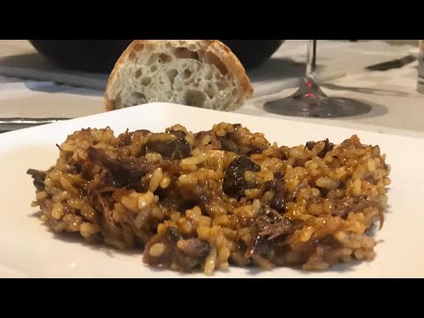 Arroz de rabo de toro con setas