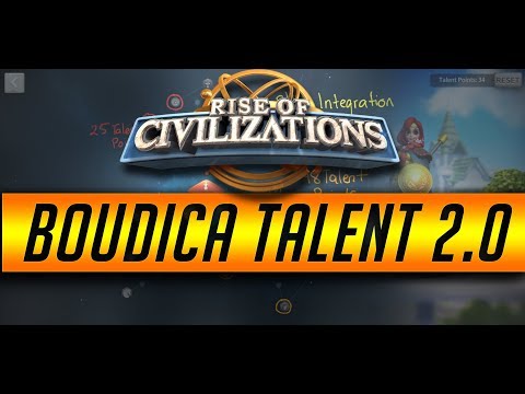 Commander Highlight Boudica Talent tree 2.0 | Rise of Civilizations