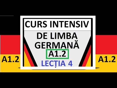 CURS INTENSIV de Limba Germana pentru incepatori | A1.2 | LECTIA 4