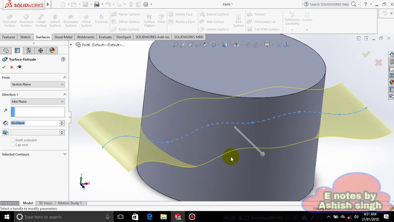 Solidwork Tutorial 36 : intersect command ,features section