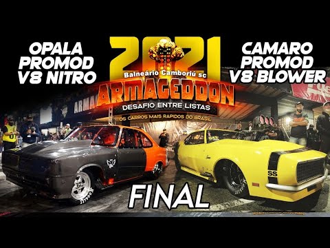 OPALA VS CAMARO!! VALE R$ 40 MIL! FINAL DO ARMAGEDDON 2021! ÁREA 43 VS 34 - DUELO DE V8 - RACEMIDIA.