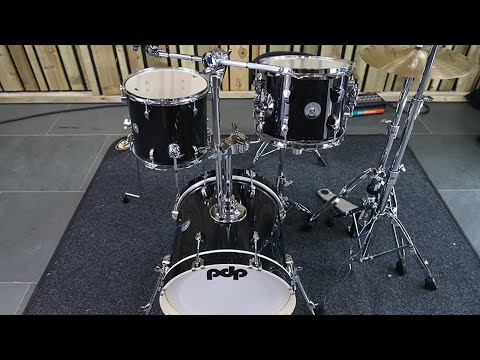 PDP PDNY1604BO New Yorker 10/13/16/5x14" 4pc Drum Kit 2021 - Present - Black Onyx Sparkle image 10