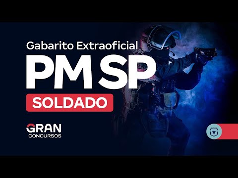 Concurso PM SP Soldado - Gabarito Extraoficial