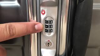 How to reset lock on Samsonite DLX Cruisair