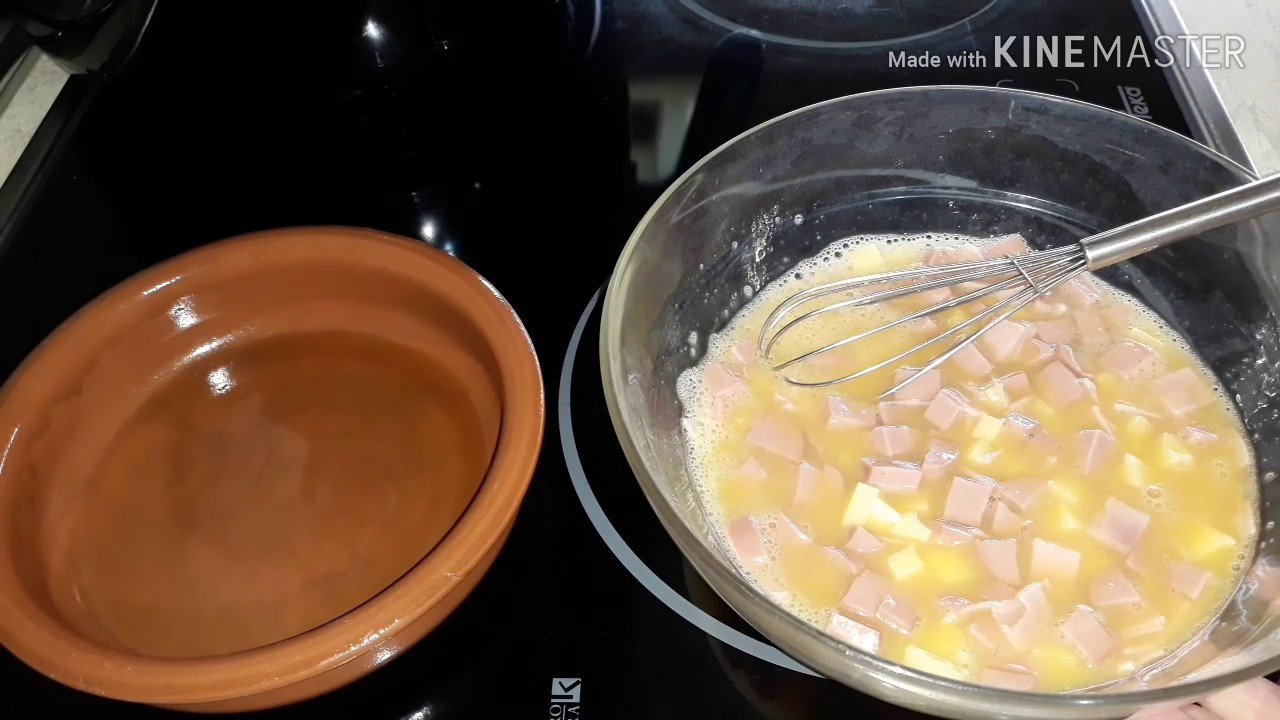 TORTILLA RELLENA: QUESO JAMÓN Y SALCHICHAS CON FREIDORA SIN ACEITE FÁCIL Y RÁPIDA