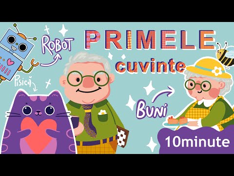 PRIMELE CUVINTE în limba română l Învățăm să vorbim I Pam Bebe | Desene pentru bebeluși IFirst Words