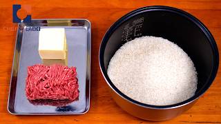 Lazy Rice Cooker Ground Beef Meal Prep for Busy people
