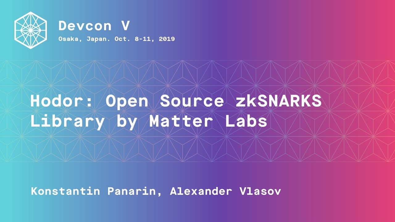 Hodor - open source zkSTARKs library by Matter Labs preview