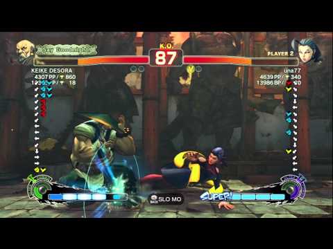 DESORA (Gouken) vs una77 (Rose) AE2012 Ranked Match *720p HD*
