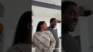 watch simon webbe's face behind her