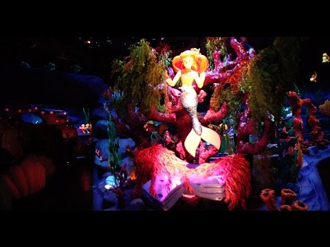 [4K] The Little Mermaid ~ Ariel's Undersea Adventure : 2014 POV   Disney California Adventure Park