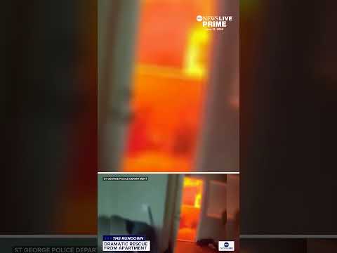Police in St. George, Utah, rushed to a fast-moving apartment fire, rescuing several people