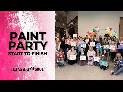 Paint Party Start to Finish