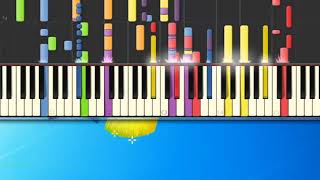 [Piano Tutorial Synthesia]Colazione a New York - Pooh