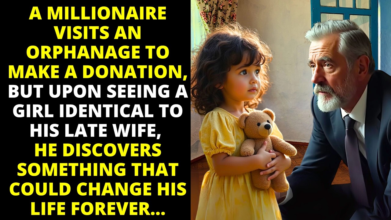 MILLIONAIRE VISITS ORPHANAGE, SEES GIRL IDENTICAL TO LATE WIFE, AND UNCOVERS SHOCKING TRUTH!