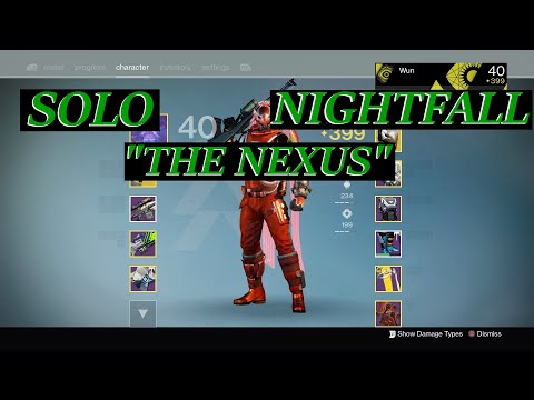 Solo Nexus Nightfall | Destiny 1 | Void Hunter | 11/30/21