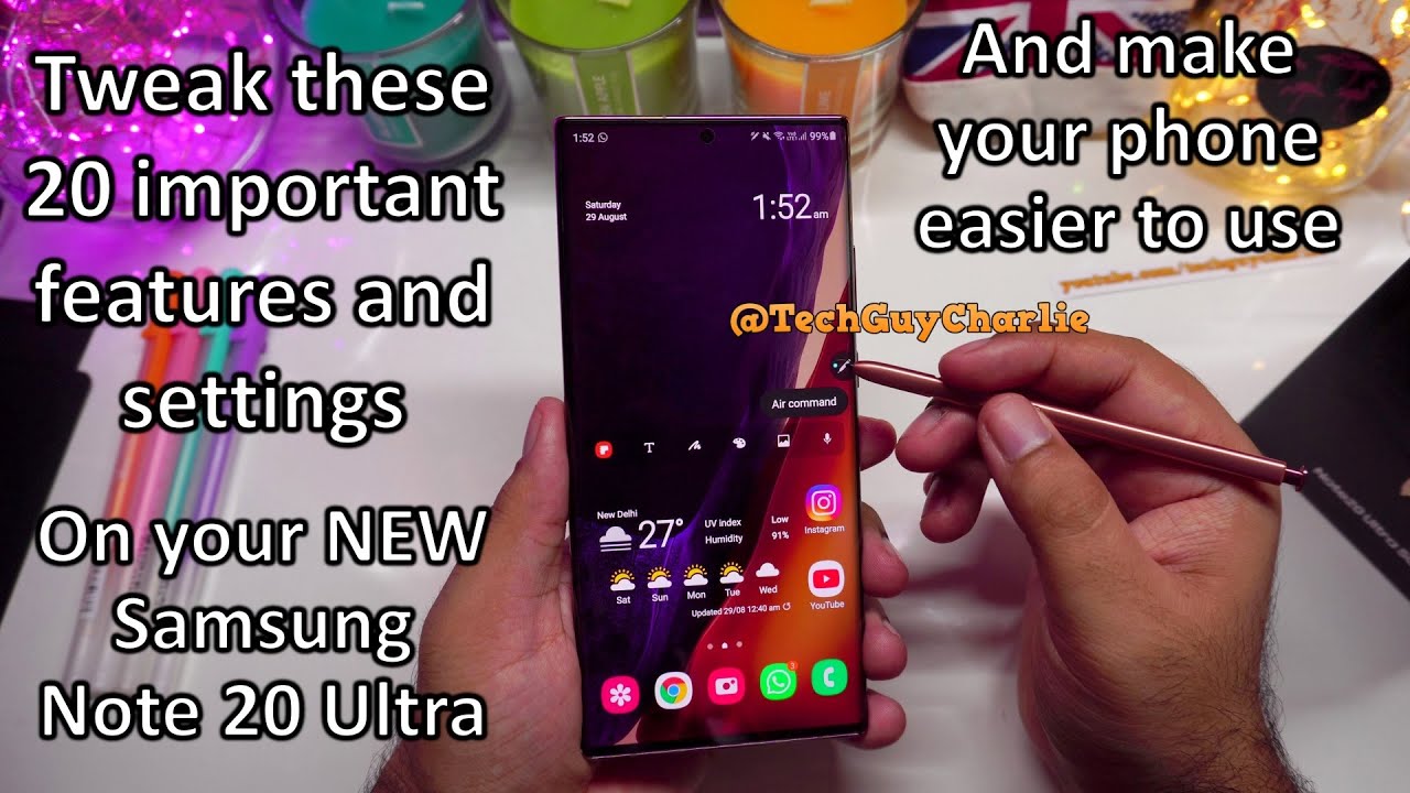 Tweak these 20 features and settings on your NEW Note 20 Ultra